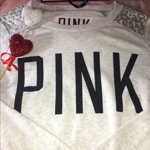 PINK by Vic Sec cheetah sweater Size: medium
